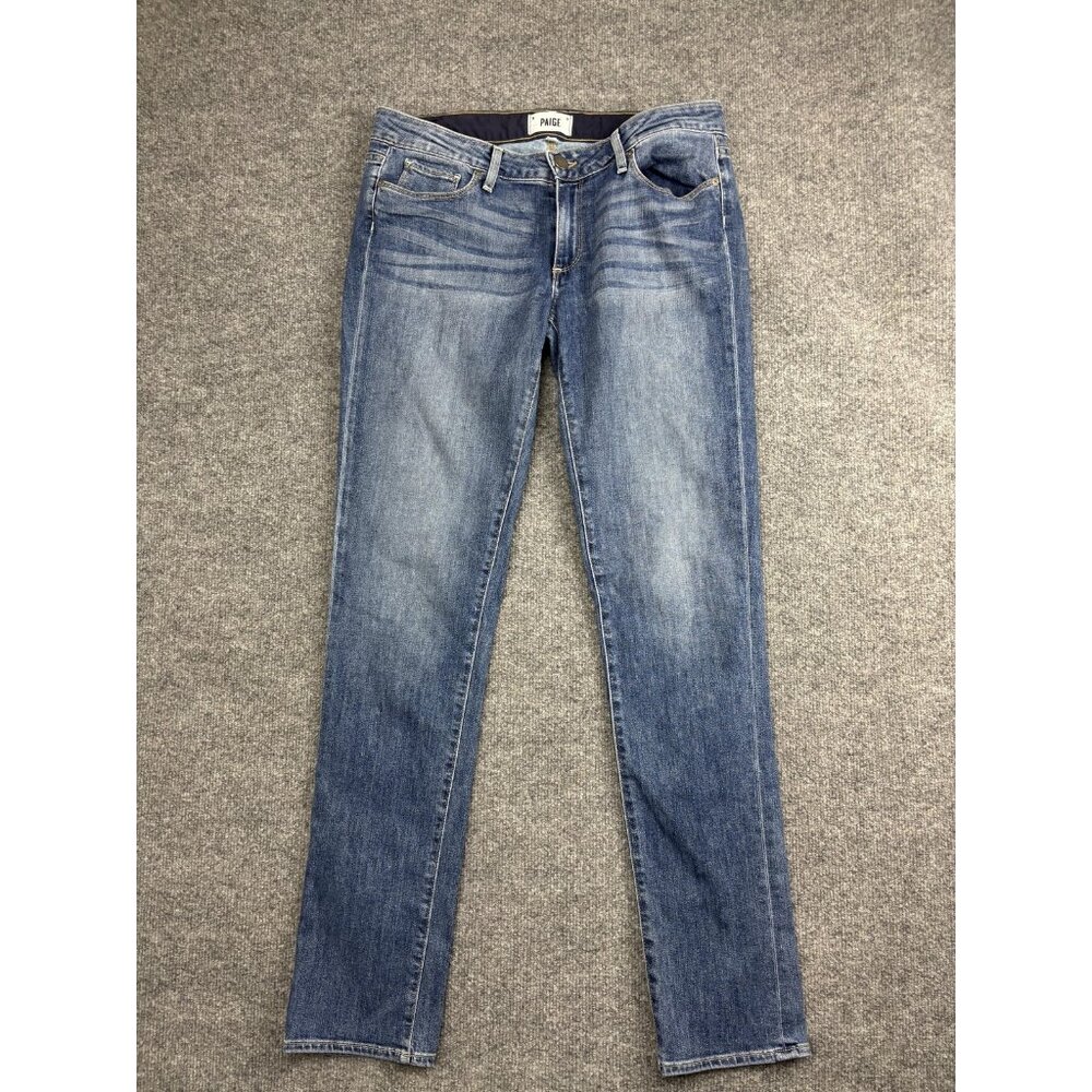 Paige Jeans Womens 27 Medium Wash Jimmy Jimmy Skinny Stretch Denim‎ Made in USA